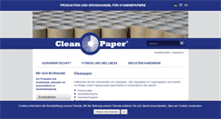 Desktop Screenshot of cleanpaper.de